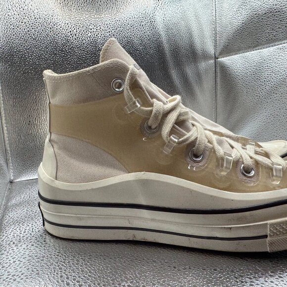 Size M 7 W 9 Kim Jones x Converse Chuck Taylor All-Star 70 Ivory Shoes 171258C - Picture 4 of 9